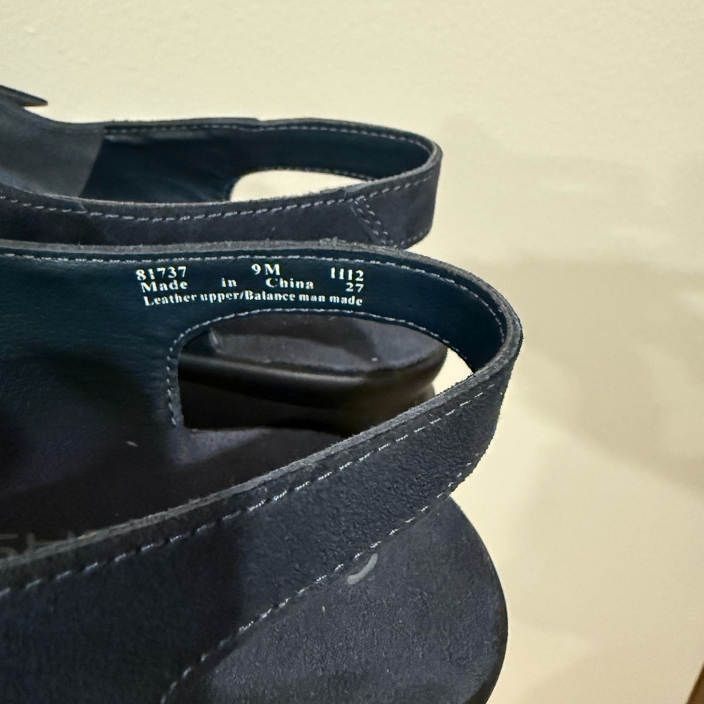 Black Strappy Sandals 9M - Picture 5 of 7